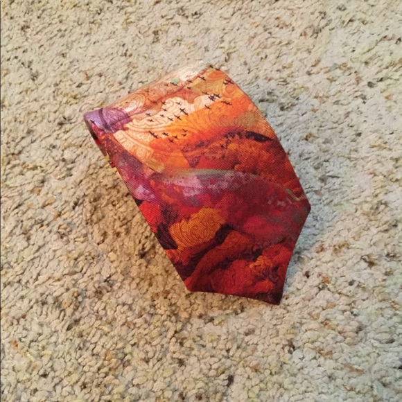 ROBERT GRAHAM SILK TIE DYE NECK TIE, NEW - Picture 2 of 7